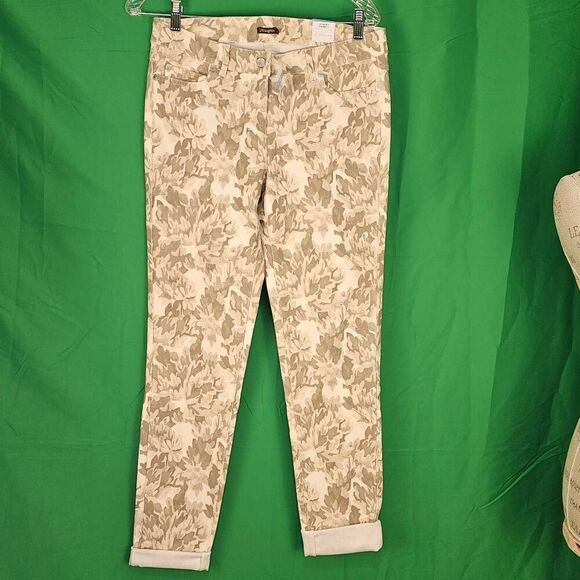 NWT J McLaughlin Womens Off White Khaki Barrens Lexi Jeans 6 - Picture 1 of 7